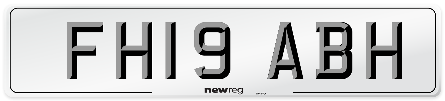 FH19 ABH Number Plate from New Reg